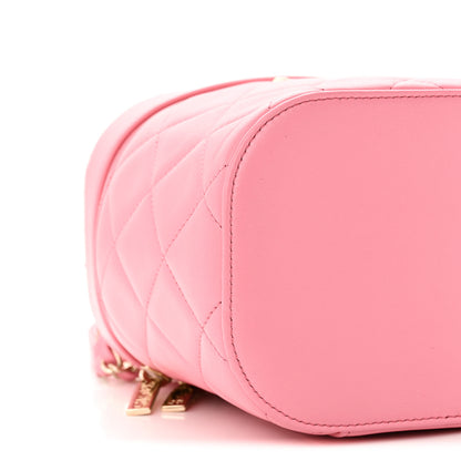 Chanel Lambskin Quilted Trendy Vanity Case Pink 9 of 10