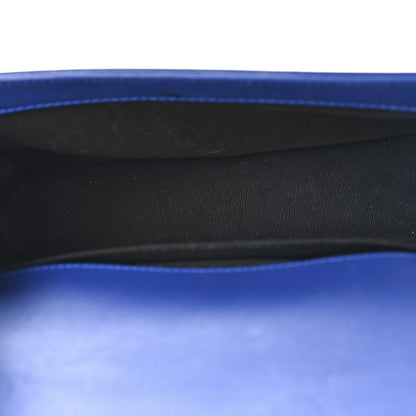 Chanel Patent Calfskin Quilted Small Plexiglass Boy Flap Blue 5 of 10
