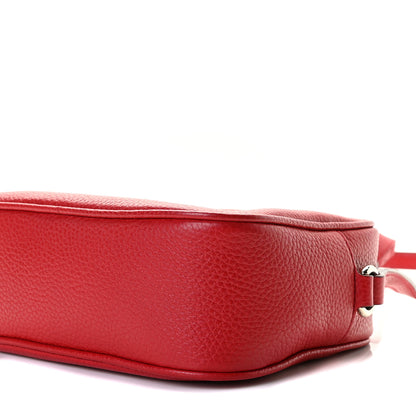 Gucci Pebbled Calfskin Small Soho Disco Bag Vibrant Red 4 of 7
