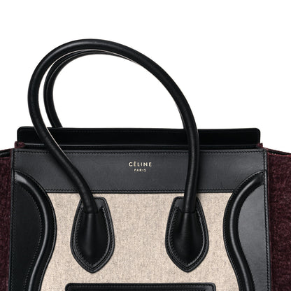 Celine Felt Smooth Calfskin Micro Tri-Color Micro Luggage Beige 12 of 19