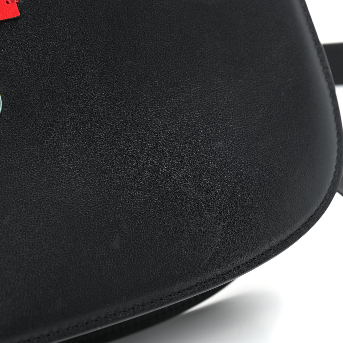 Smooth Calfskin Supervee Shoulder Bag Black