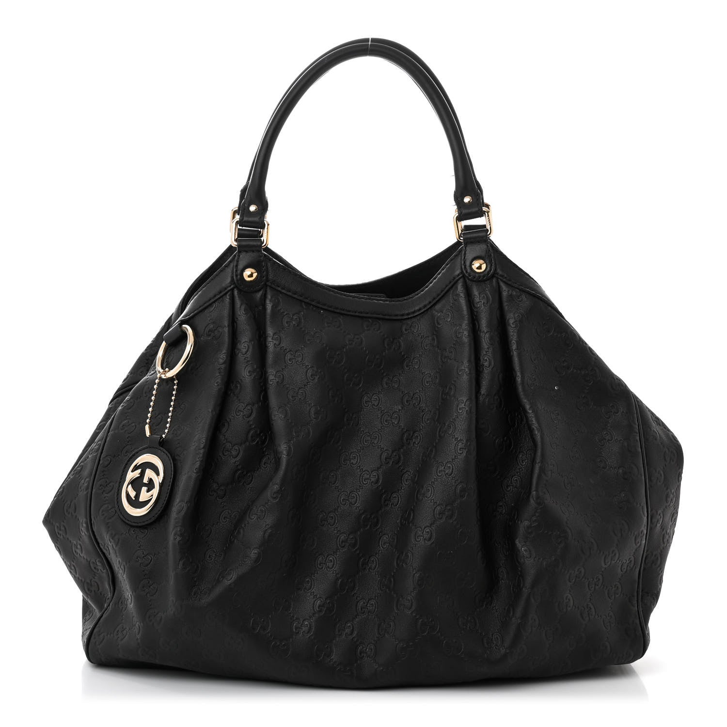 Gucci Guccissima Large Sukey Tote Black 1 of 16