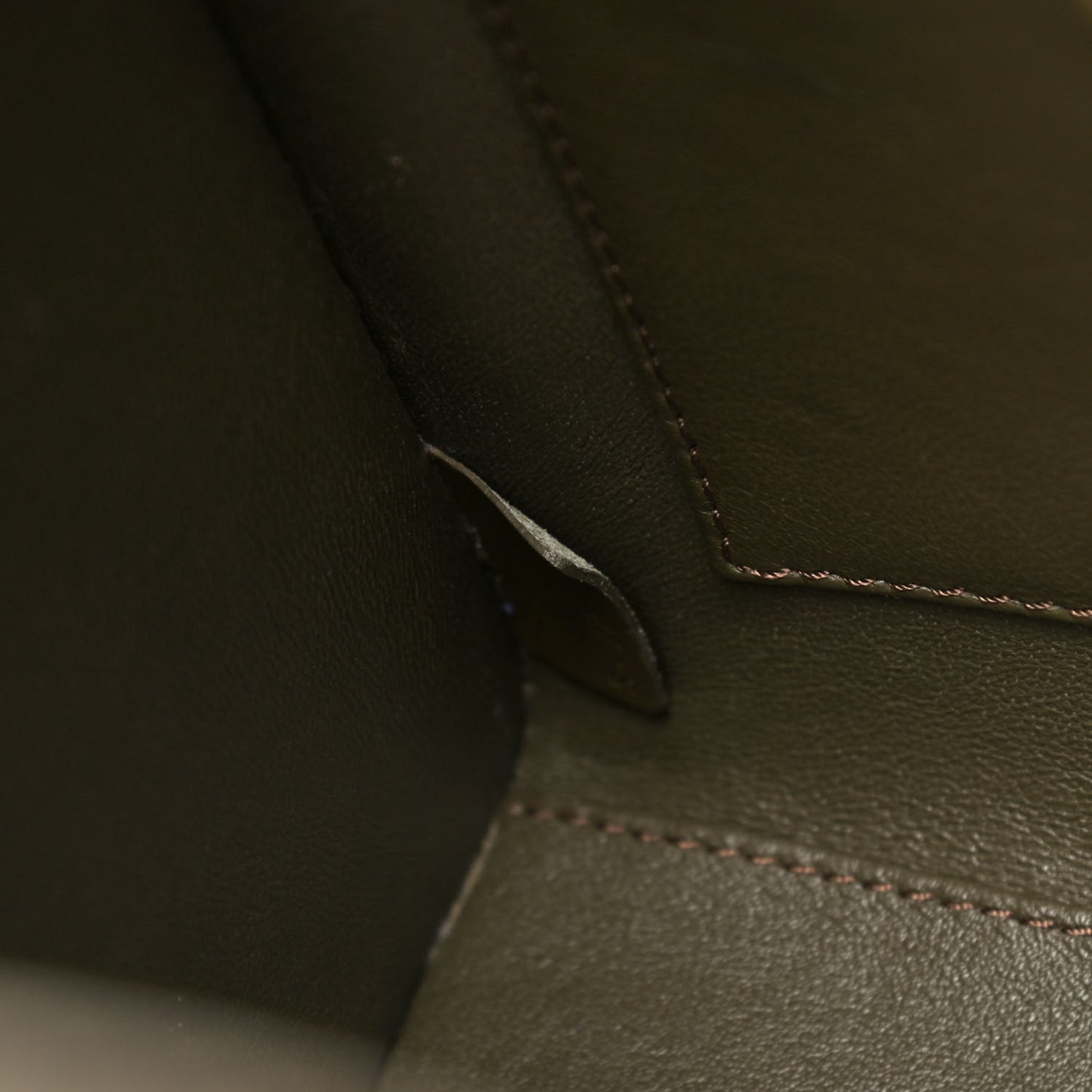Smooth Calfskin Nano Luggage Khaki