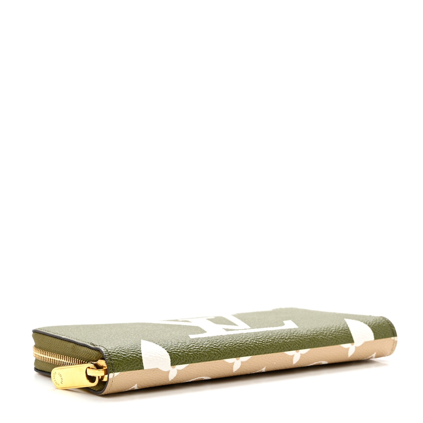 Monogram Giant Zippy Wallet Kaki White