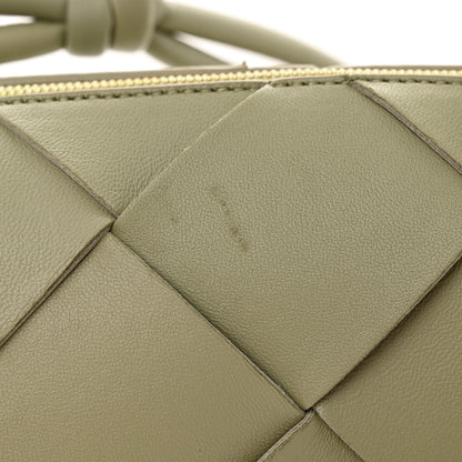 Bottega Veneta Lambskin Maxi Intreccio Small Cassette Camera Bag Travertine 10 of 10