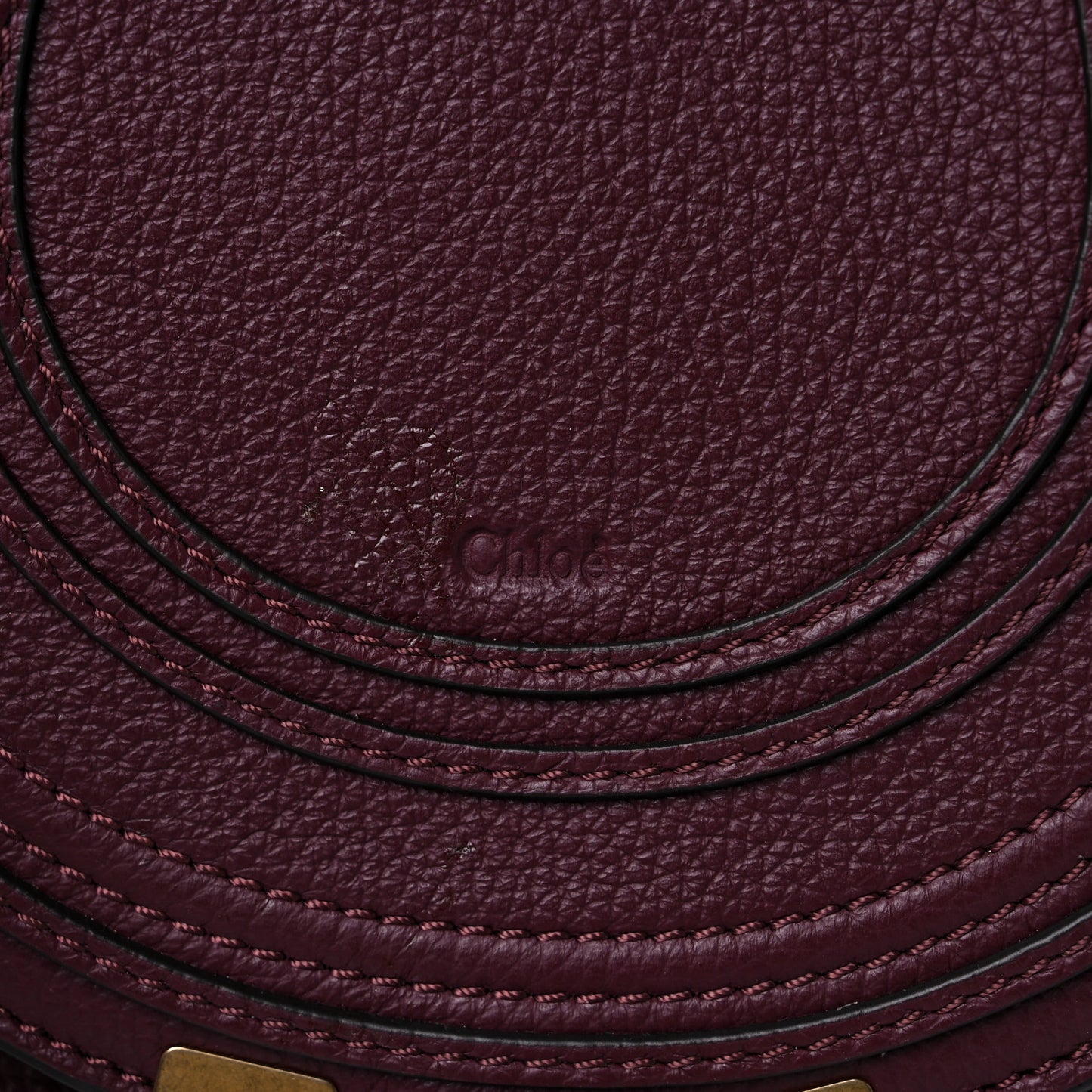 Calfskin Mini Marcie Round Crossbody Bag Wild Purple
