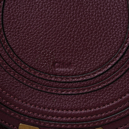 Chloe Calfskin Mini Marcie Round Crossbody Bag Wild Purple 9 of 12