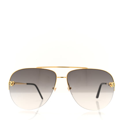 Cartier Panthere De Cartier Aviator Sunglasses Gold 2 of 7