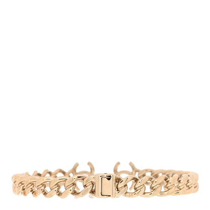 Chanel Metal CC Chain Link Choker Necklace S Gold 2 of 5