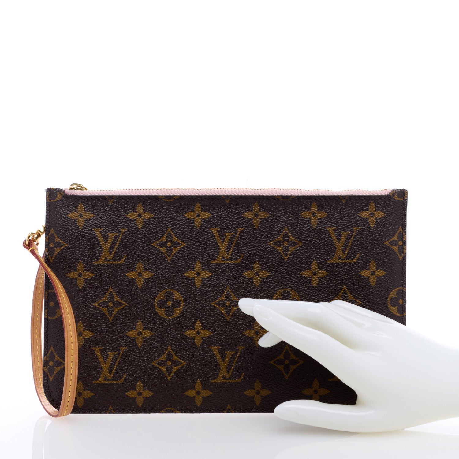 Louis Vuitton Monogram Capri Neverfull MM Pochette Rose Ballerine 2 of 6
