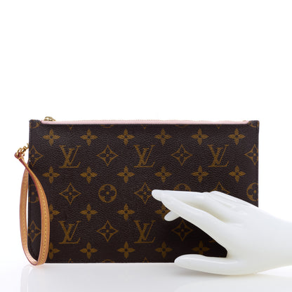 Louis Vuitton Monogram Capri Neverfull MM Pochette Rose Ballerine 2 of 6