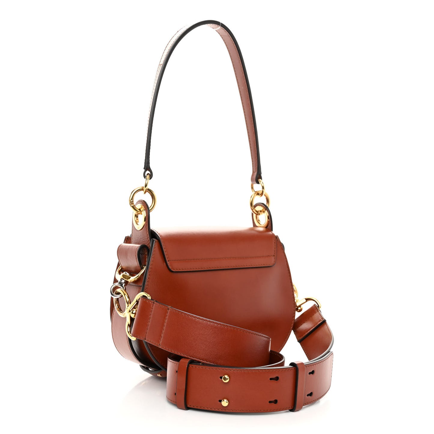 Calfskin Small Tess Bag Sepia Brown