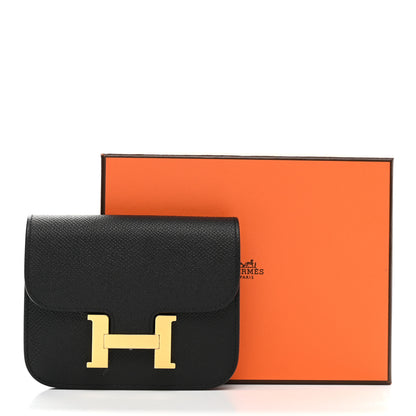 Hermes Epsom Constance Slim Wallet Black 8 of 8