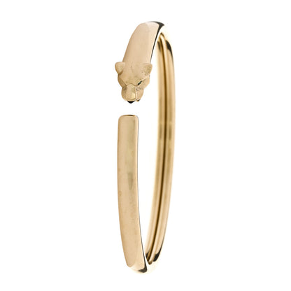 Cartier 18K Yellow Gold Tsavorite Black Onyx Panthere De Cartier Bracelet 16 1 of 5
