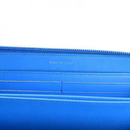 Chanel Patent Quilted Boy Zip Around Wallet Light Blue 7 of 8