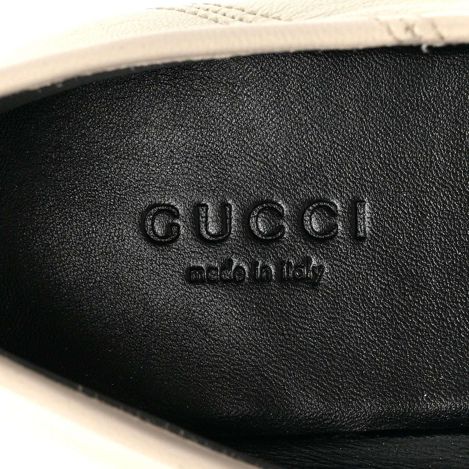 Gucci Lambskin Womens Brixton Horsebit Loafers 38 Mystic White 7 of 9