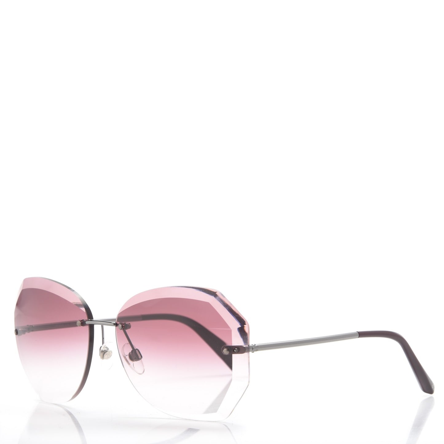 Metal Spring Round Sunglasses 4220 Pink