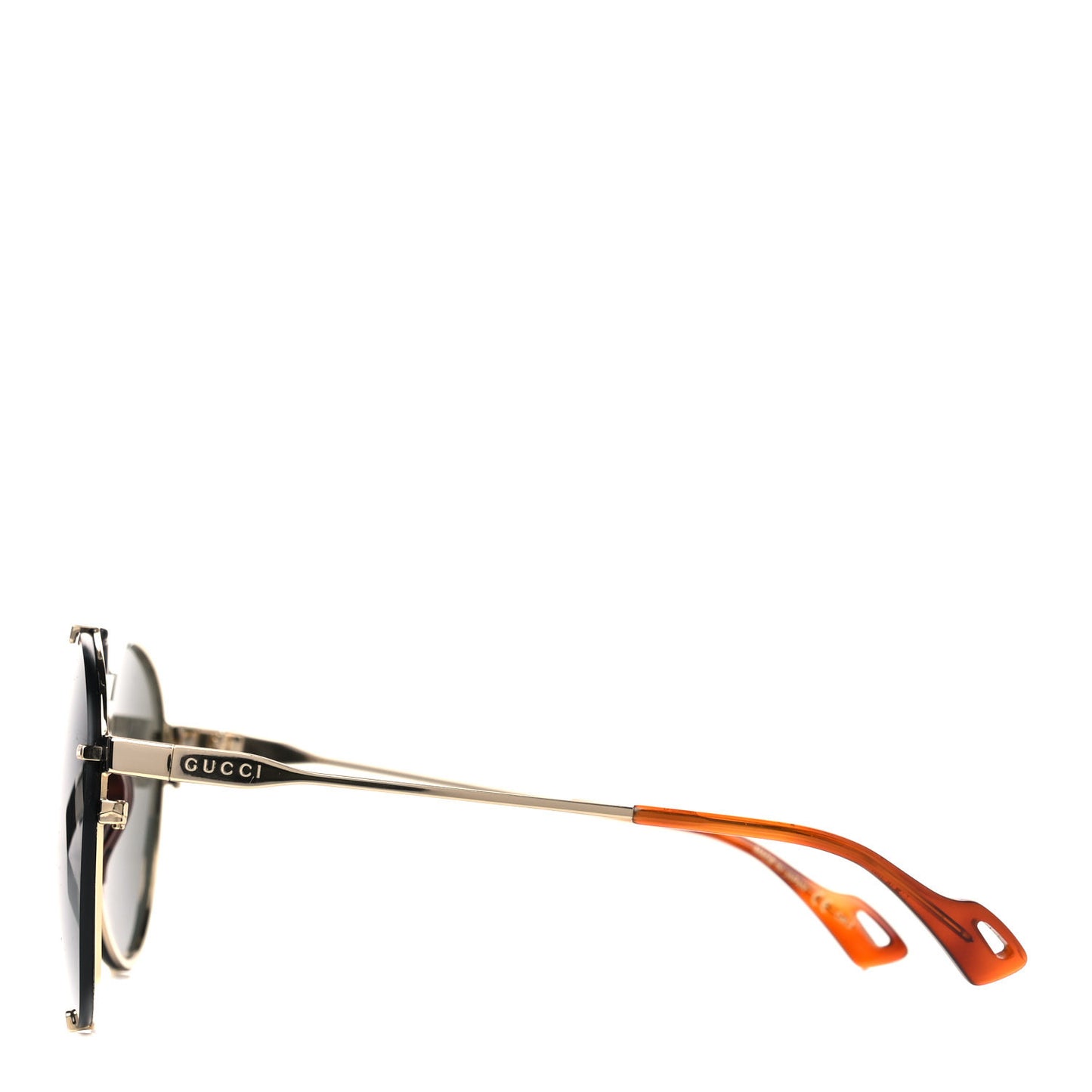 Metal Aviator Frame Sunglasses GG0740S Black