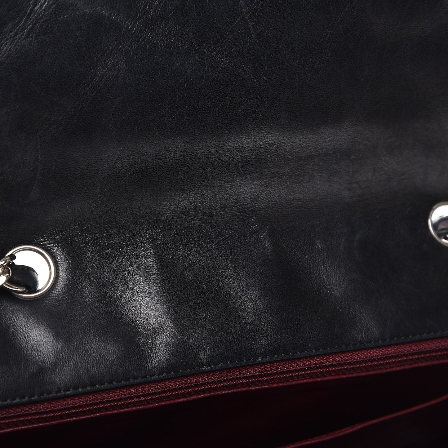 Lambskin Quilted Jumbo Single Flap Black