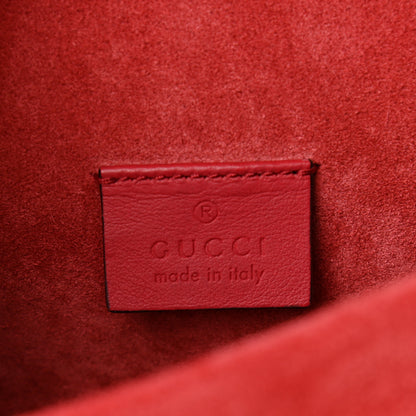 Gucci GG Supreme Monogram Suede Mini Dionysus Shoulder Bag Beige Ebony Vulcanic Red 6 of 10