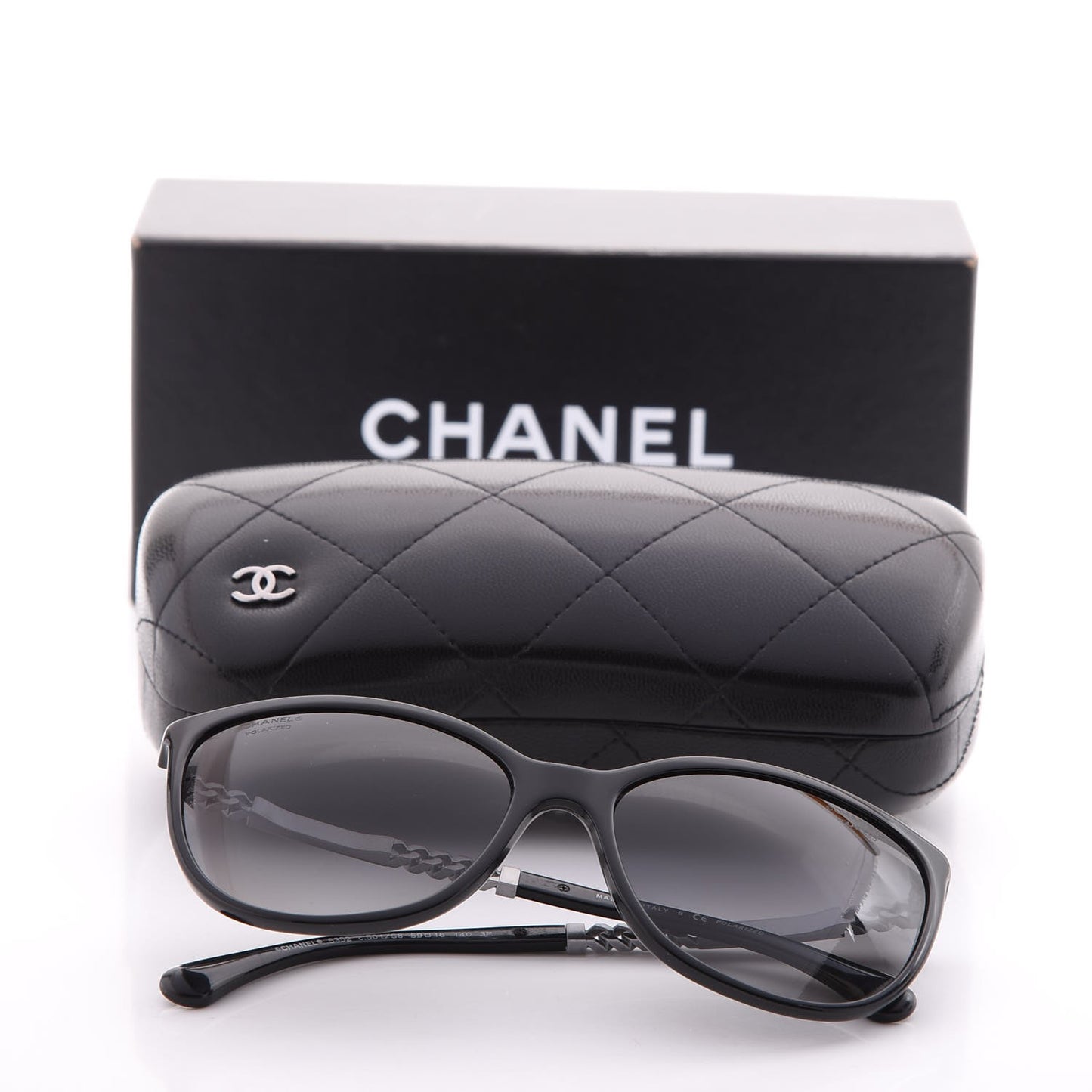 Chain Polarized Sunglasses 5352-A Black