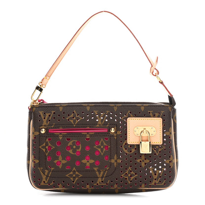 Louis Vuitton Monogram Perforated Pochette Accessories Bag Fuchsia 1 of 9