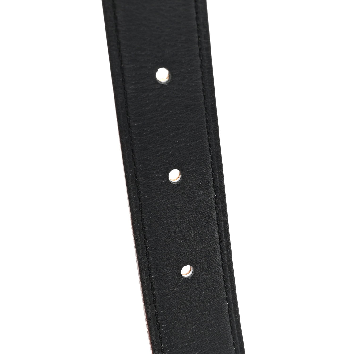 Hermes Swift Epsom 24mm Mini Constance H Belt 75 30 Black Gold 4 of 5