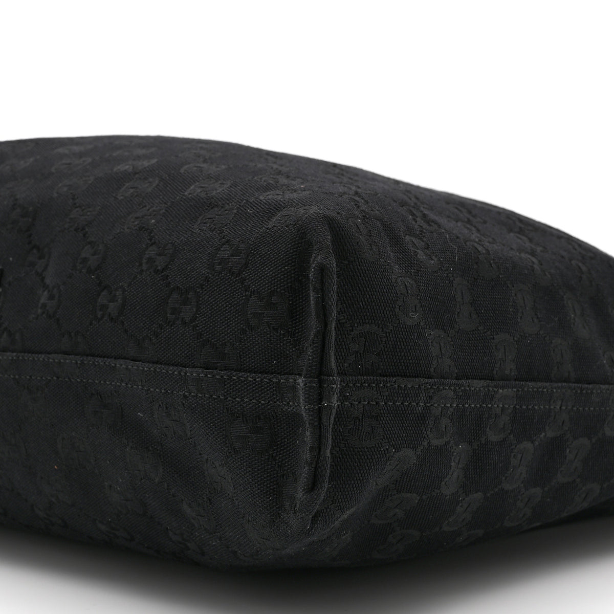 GG Monogram Bamboo Reversible Tote Black