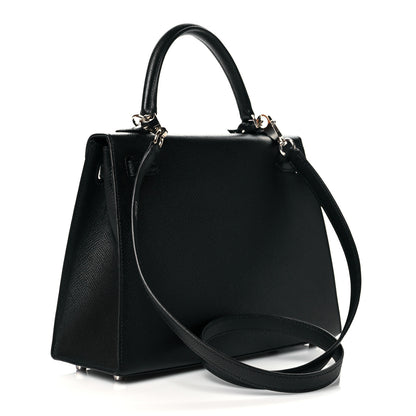 Hermes Epsom Kelly Sellier 25 Black 3 of 10