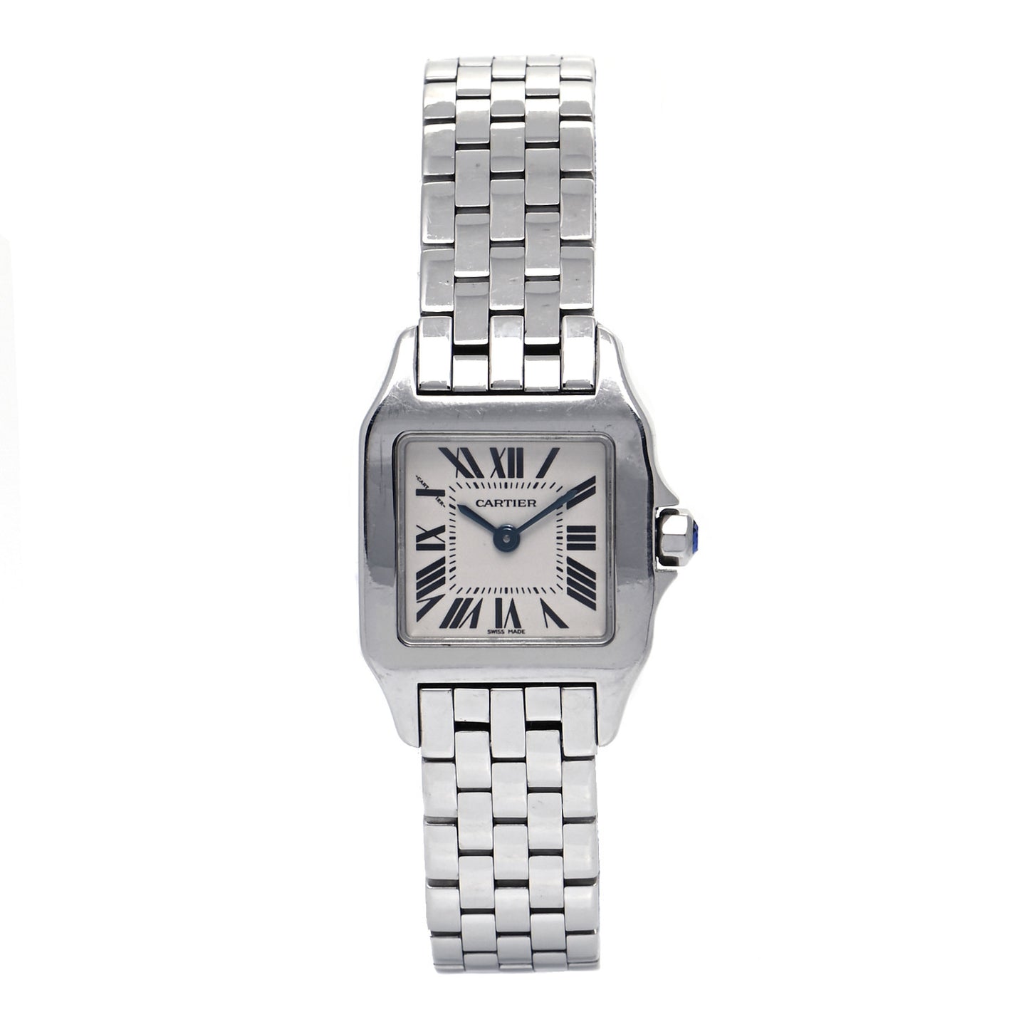 Stainless Steel 20mm Santos Demoiselle Quartz Watch