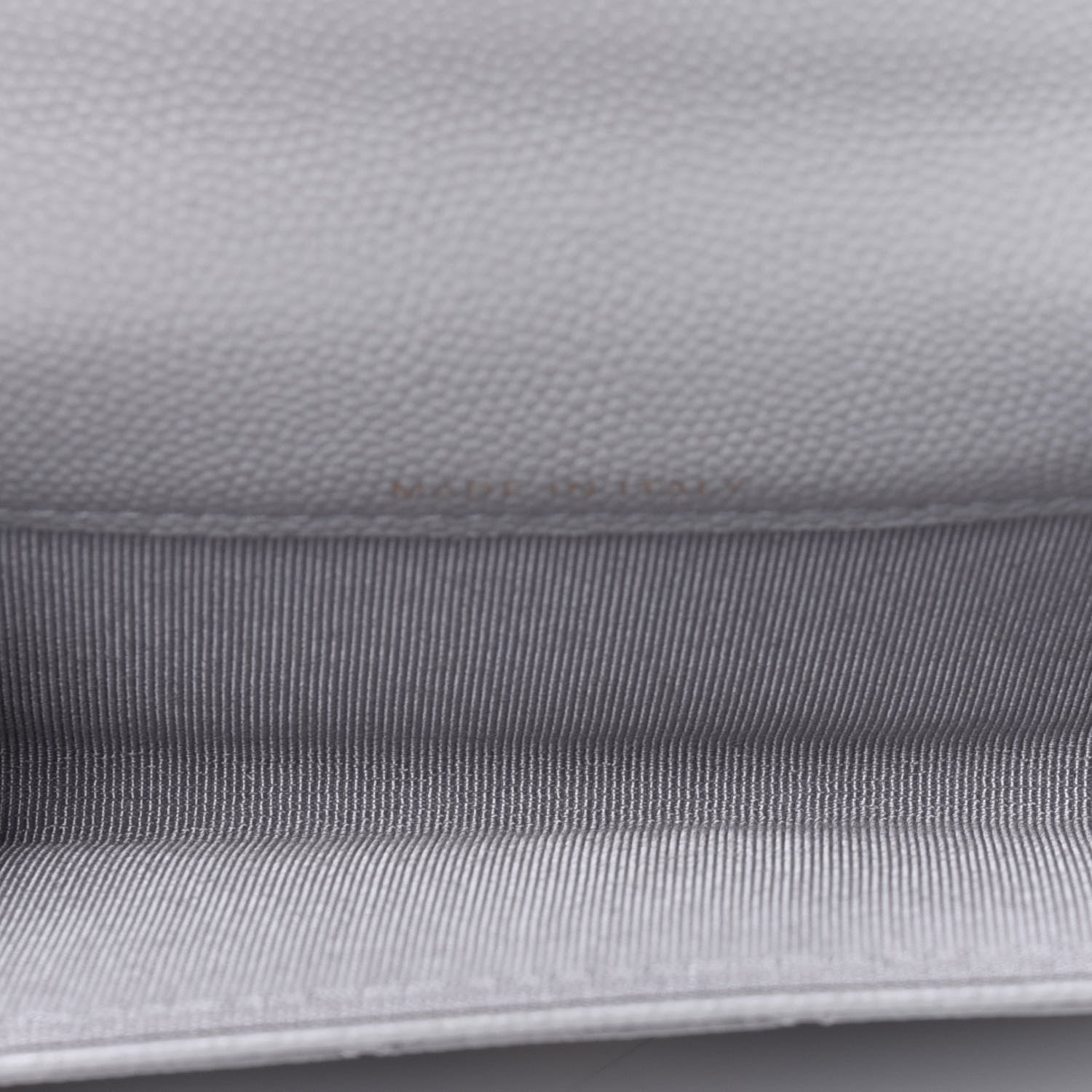 Chanel Caviar Quilted Flap Card Holder Wallet Grey 5 of 11