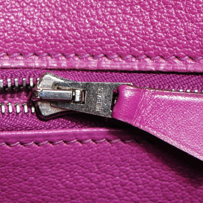 Hermes Box Bi-Color Birkin 30 Raisin Cyclamen 16 of 26