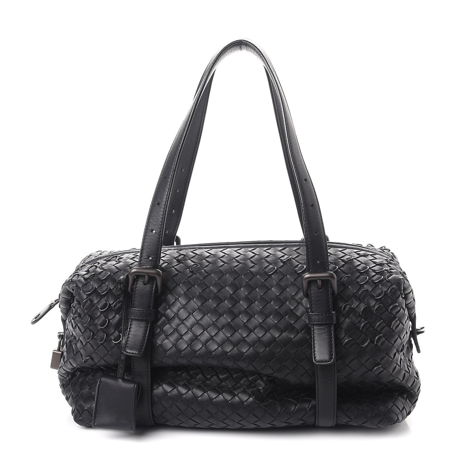 Bottega Veneta Nappa Intrecciato Montaigne Rings Satchel Nero Black 1 of 8