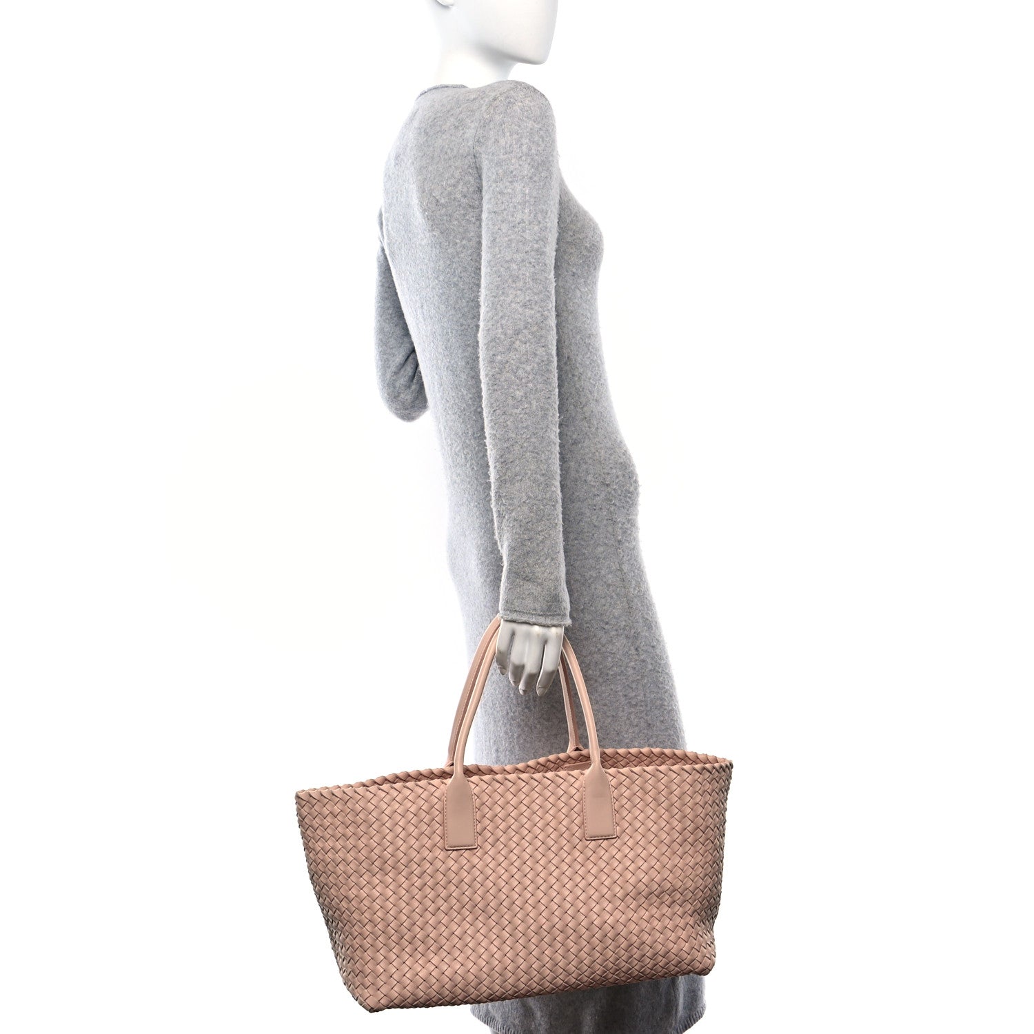 Bottega Veneta Lambskin Intreccio Medium Cabat Lotus 2 of 10