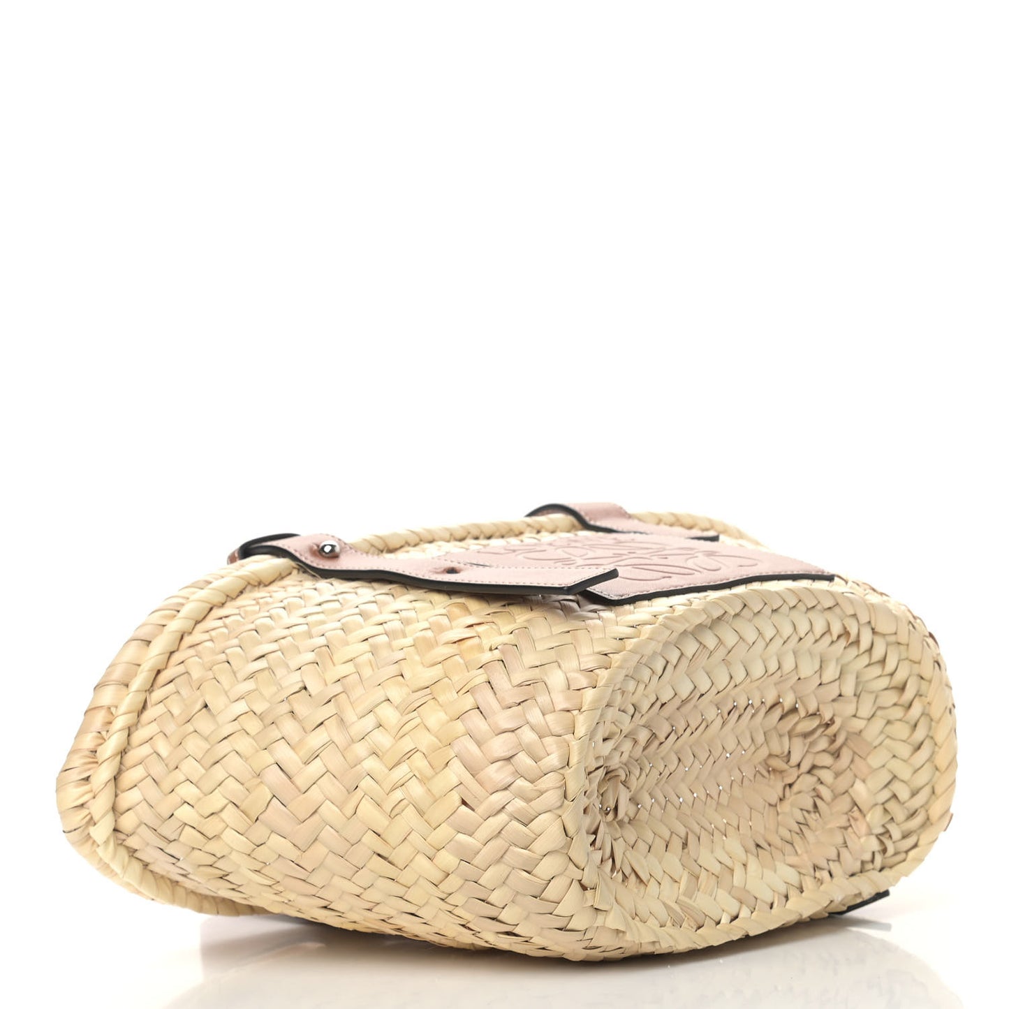 Raffia Small Basket Tote Bag Natural Tan