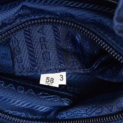 Prada Tessuto Nylon Saffiano Vela Backpack Bleuette 7 of 11