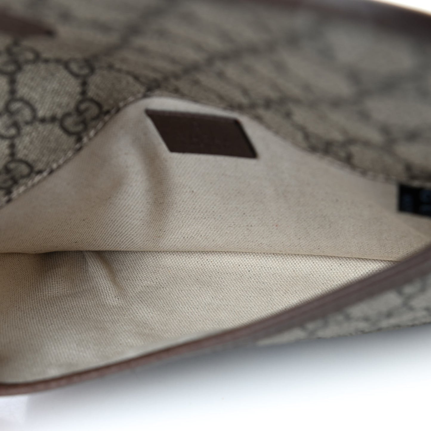GG Supreme Monogram Neo Vintage Web Belt Bag Brown