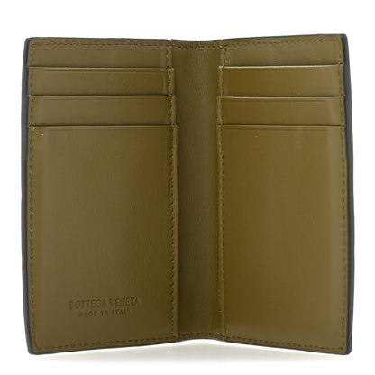 Bottega Veneta Nappa Maxi Intrecciato Bi-Fold Card Holder Kaki Olive Oil 5 of 8