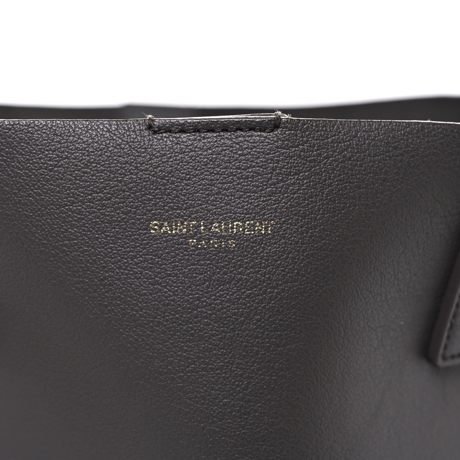 Saint Laurent Calfskin Large Shopping Tote Dark Grey 27 of 27