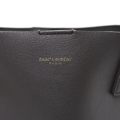 Saint Laurent Calfskin Large Shopping Tote Dark Grey 27 of 27