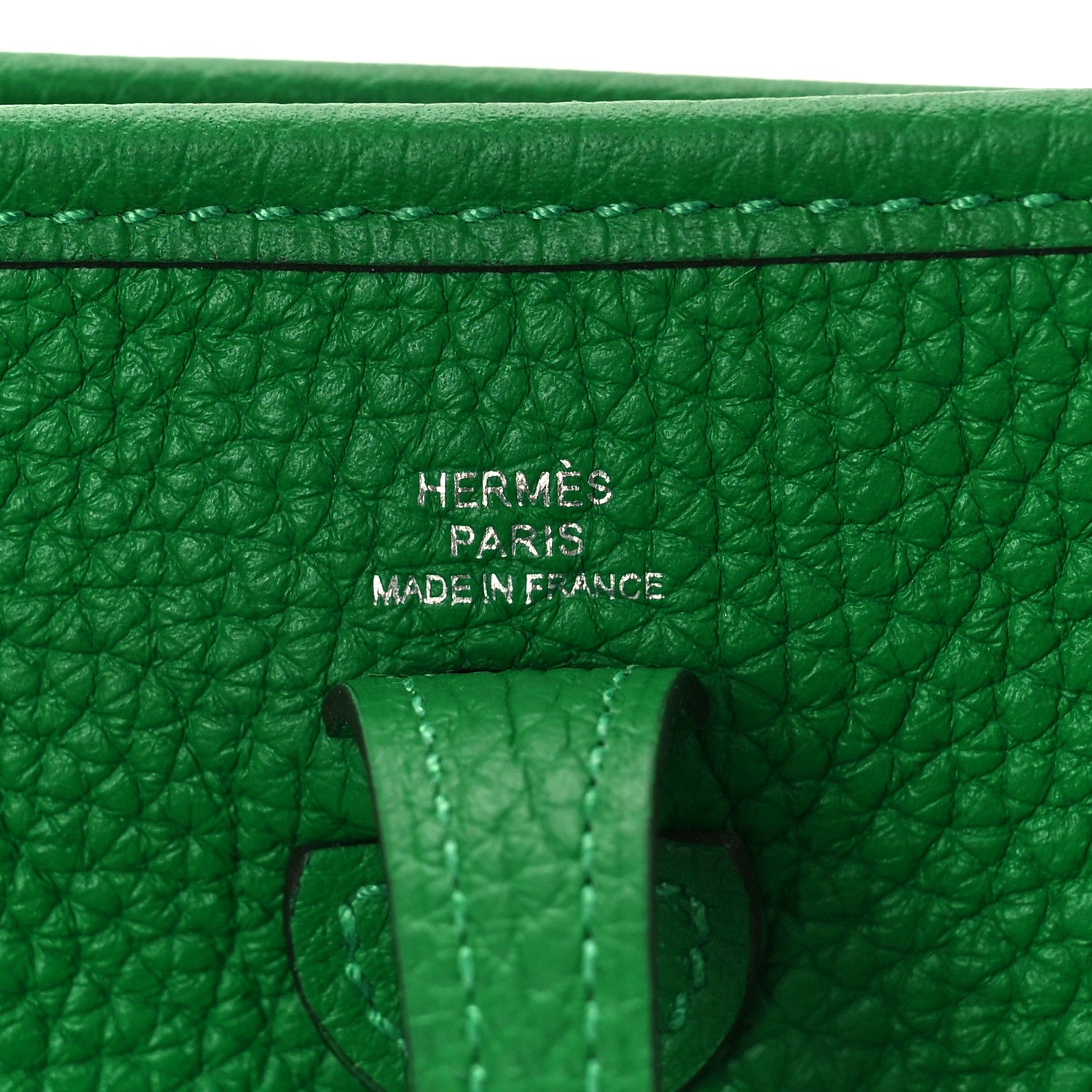 Hermes Taurillon Clemence Allegro Evelyne TPM Bamboo 6 of 9