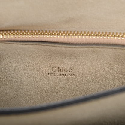 Chloe Calfskin Suede Medium Faye Shoulder Bag Motty Grey 6 of 6
