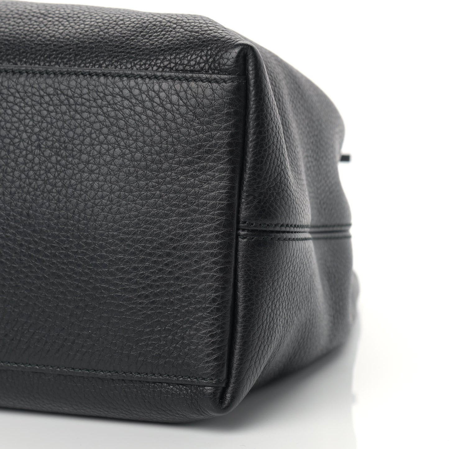Pebbled Calfskin Medium Soho Chain Shoulder Bag Black