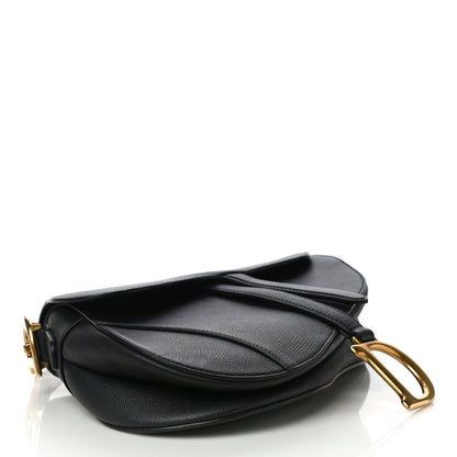 Christian Dior Grained Calfskin Saddle Bag Black 4 of 17