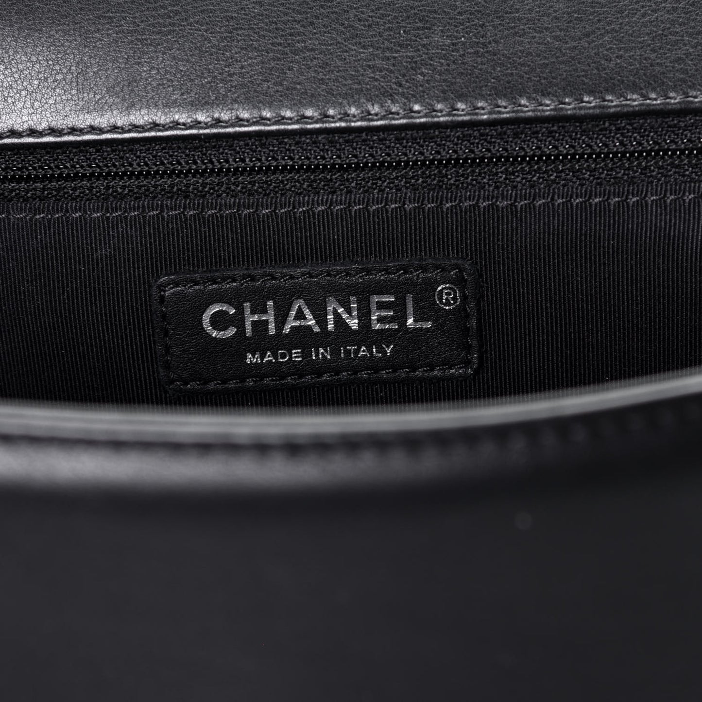 Calfskin Quilted New Medium Boy Flap Black