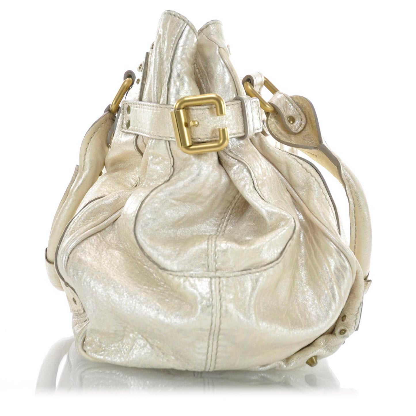 Leather Large Paddington Tote Metallic