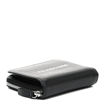 Balenciaga Calfskin Everyday Multi Zip Wallet Black 4 of 10