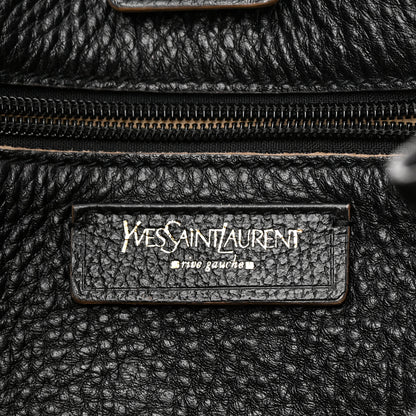 Saint Laurent Textured Calfskin Y Bag Black 6 of 16