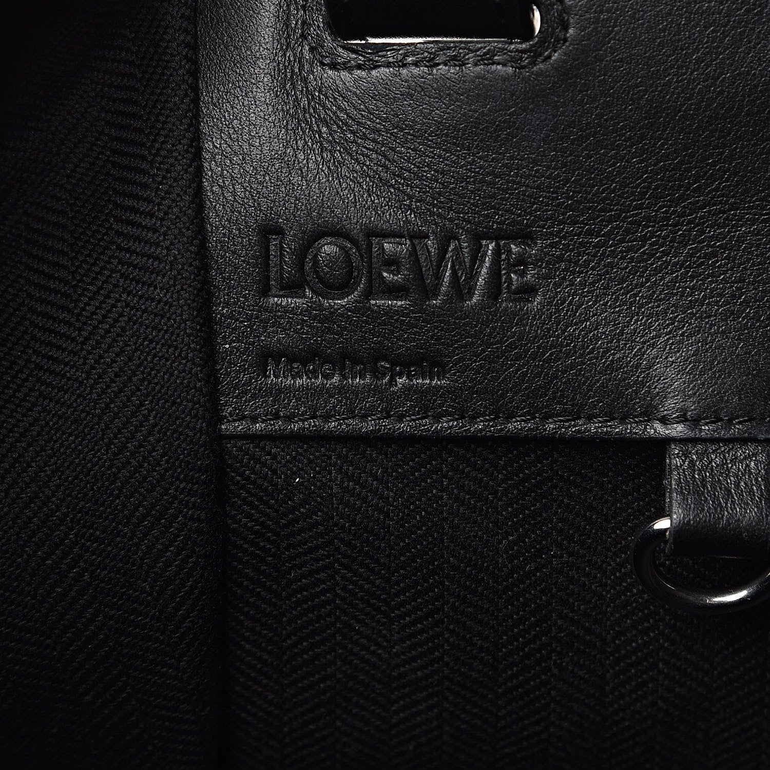 Loewe Calfskin Small Hammock Shoulder Bag Black 6 of 14