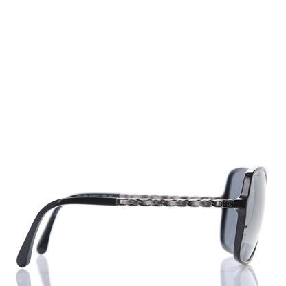 Chanel Lambskin Square Chain Sunglasses 5210-Q Black 3 of 8